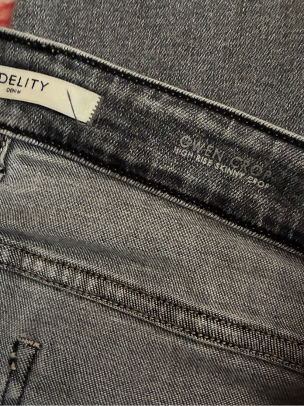 πFidelity Women's Gray High-Rise Slim π Jeans ππΊπ - Picture 8 of 8